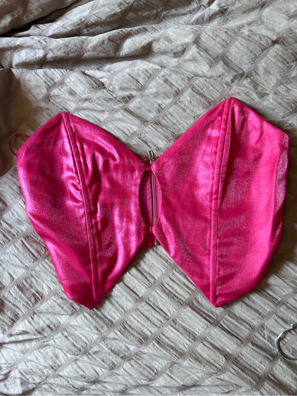 Superdown Hot Pink Clara Corset Sz M - Picture 3 of 5